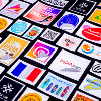 Kiss-cut window decal