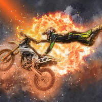 Moto MX Cross Panoramic wallpaper