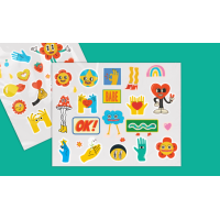 Sheet of custom stickers