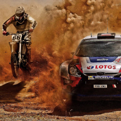 Motocross and Rally Panoramic wallpaper Motocross and Rally Panoramic wallpaper