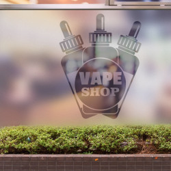 Vape Shop Privacy Window film