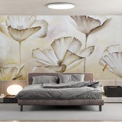 Painted Flowers Panoramic wallpaper