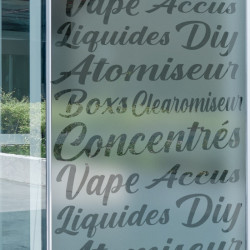 Sticker Lettrage Vape Store Dépoli