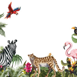 Jungle Animals 2 Panoramic wallpaper