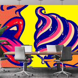 Pop Art Sexy Ice Panoramic wallpaper