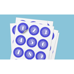 Numbered stickers