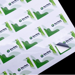 Custom stickers in sheets