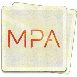 Gold glitter sticker