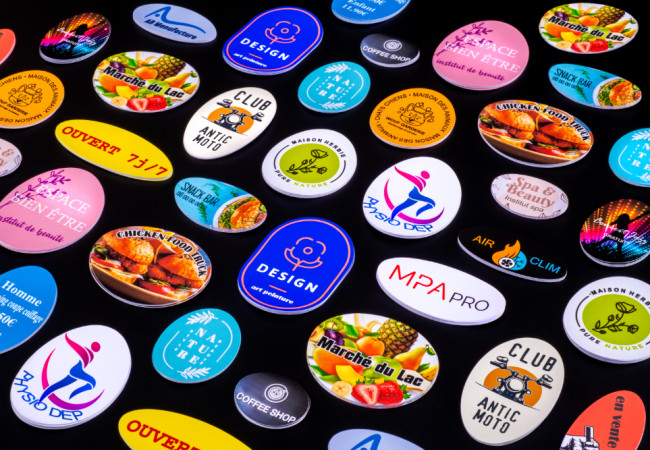 Oval Stickers