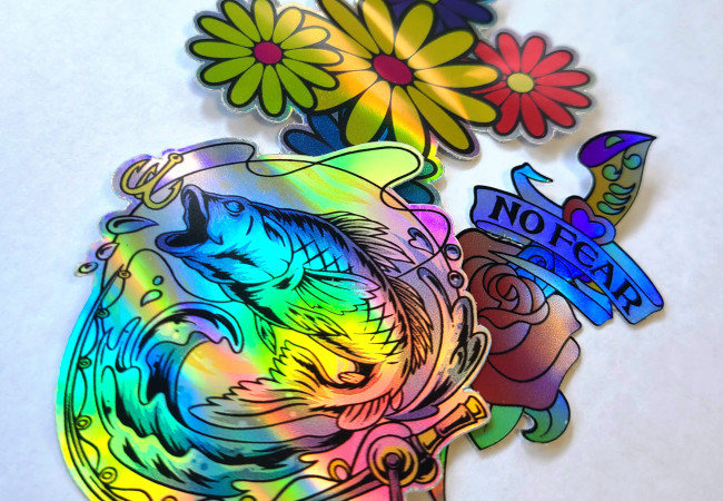 Holographic stickers